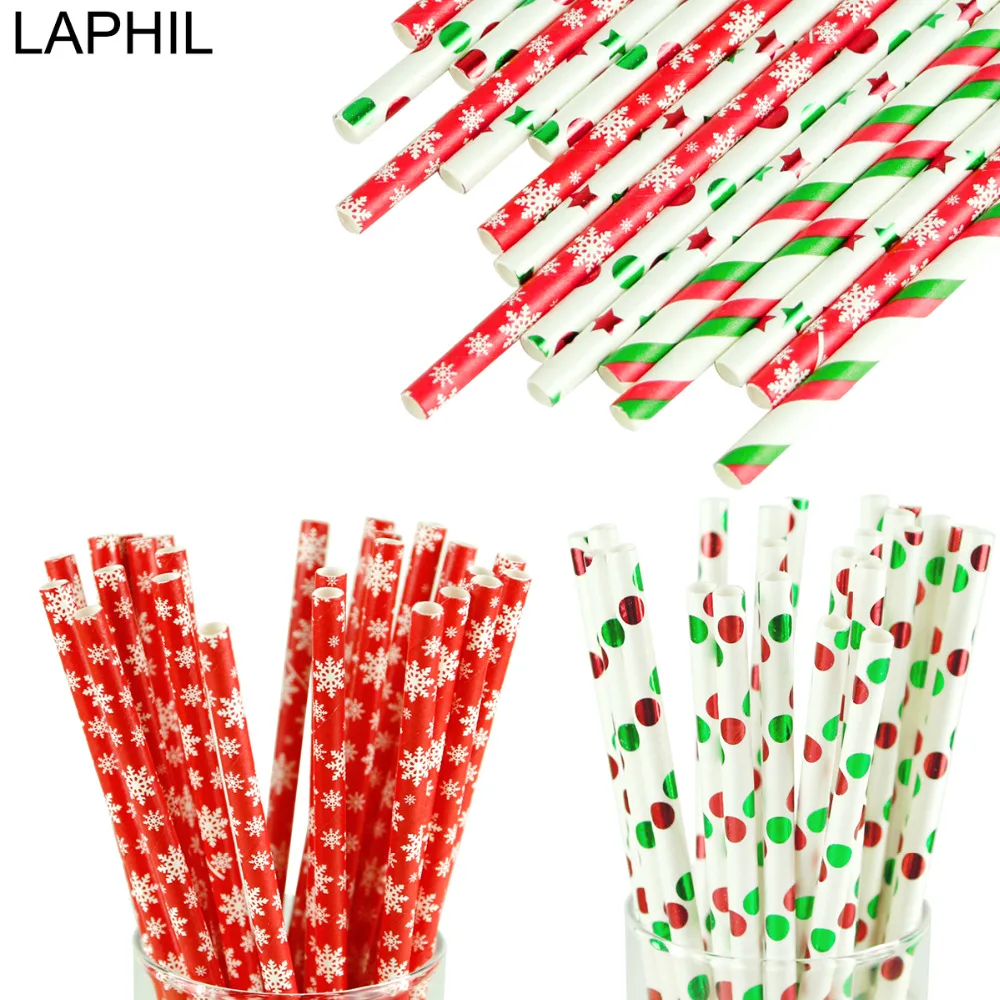 LAPHIL 25pcs Snowflake Paper Drinking Straws Merry Christmas Decorations for Home Christmas Party Straws Christmas Ornaments
LAPHIL 25pcs Snowflake Paper Drinking Straws Merry Christmas Decorations for Home Christmas Party Straws Christmas Ornaments