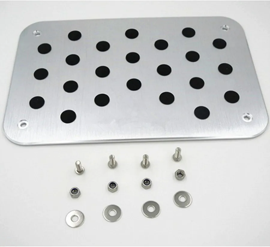1x Universal Non-slip Metal Auto Car Foot Rest Pedal Pad Floor Carpet Mats Patch Heel Plate Footpad Dressing Accessory kit
1x Universal Non-slip Metal Auto Car Foot Rest Pedal Pad Floor Carpet Mats Patch Heel Plate Footpad Dressing Accessory kit