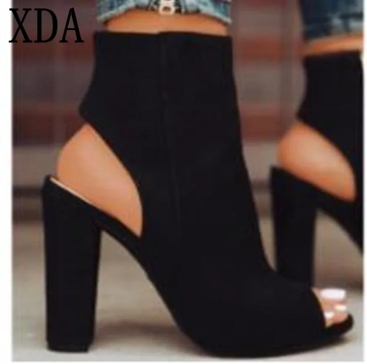 XDA 2019 new Suede Women Sandals Gladiator High Heels zipper fish mouth sandals Female Shoes Fashion Summer Ladies Shoes
XDA 2019 new Suede Women Sandals Gladiator High Heels zipper fish mouth sandals Female Shoes Fashion Summer Ladies Shoes
