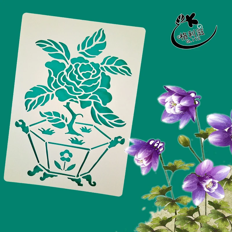 Chinese style Potted Plant Layering Stencils for DIY Scrapbooking/photo album Decorative Embossing DIY Paper Cards Crafts
Chinese style Potted Plant Layering Stencils for DIY Scrapbooking/photo album Decorative Embossing DIY Paper Cards Crafts