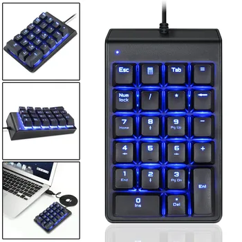 New Mechanical Numeric Keypad Slim Blue Backlight USB Wired 22 Keys for Laptop Desktop PC DOM668
New Mechanical Numeric Keypad Slim Blue Backlight USB Wired 22 Keys for Laptop Desktop PC DOM668