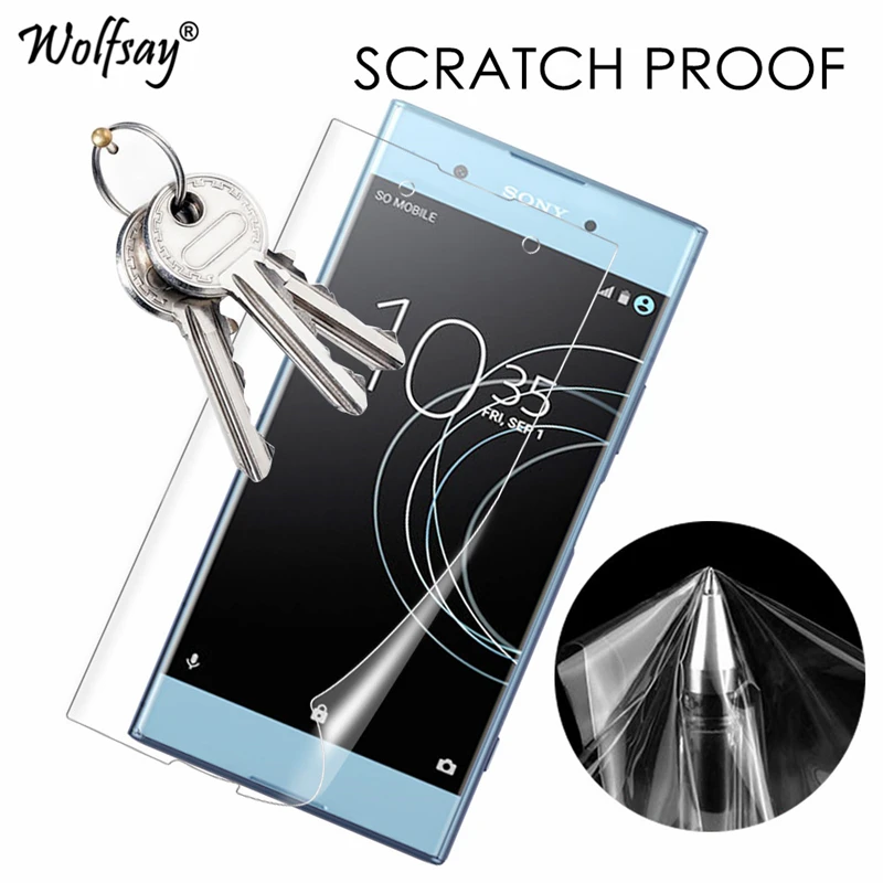 2PCS Full Coverage Nano Film Foil sFor Sony Xperia XA1 Plus Screen Protector Soft TPU For Wolfsay | Мобильные телефоны и