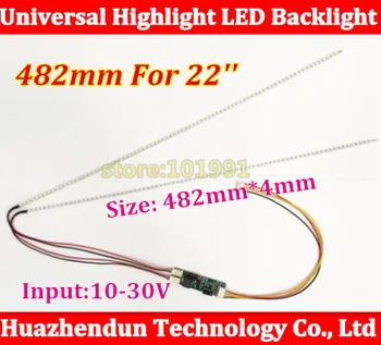 1pcs 482mm Adjustable brightness led backlight strip kit,Update 22inch-wide monitor 22'' LCD ccfl panel to LED backlight
1pcs 482mm Adjustable brightness led backlight strip kit,Update 22inch-wide monitor 22'' LCD ccfl panel to LED backlight