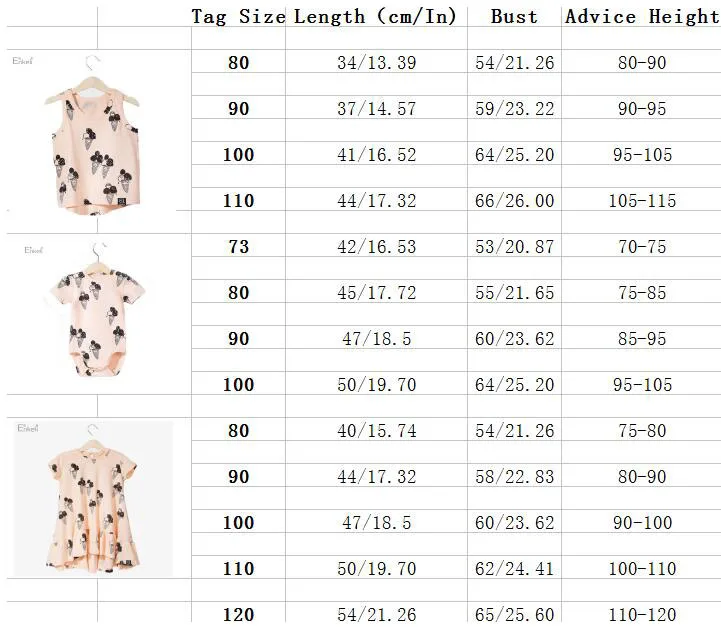 EnkeliBB Clearance Brand CLothing For Kids Girls Ice Cream Dresses Baby Ice Cream Romper Brother Sister Matching Twins Clothes 15