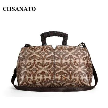 CHSANATO Design Handbags Women Fashion Tote Genuine Leather Shoulder Bags Female Elegant Floral Print Messenger
CHSANATO Design Handbags Women Fashion Tote Genuine Leather Shoulder Bags Female Elegant Floral Print Messenger