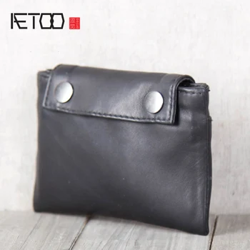 AETOO Handmade leather wallet Horizontal coin Pack Fetal cowhide Small card bag
AETOO Handmade leather wallet Horizontal coin Pack Fetal cowhide Small card bag