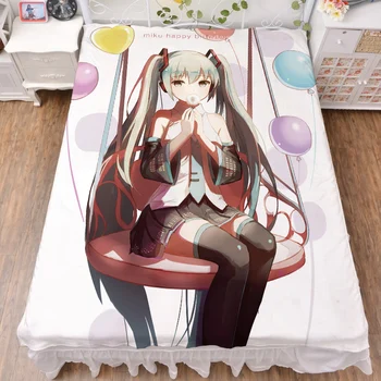 New update Japanese Anime Hatsune Miku character sexy girl Miku bed milk fiber sheet & flannel blanket summer quilt 150x200
New update Japanese Anime Hatsune Miku character sexy girl Miku bed milk fiber sheet & flannel blanket summer quilt 150x200