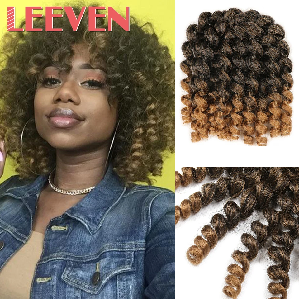 Leeven 8'' 20strands Jumpy Wand Curl Jamaican Bounce Synthetic Braiding Hair Extension Crochet Braid HairFor Woman
Leeven 8'' 20strands Jumpy Wand Curl Jamaican Bounce Synthetic Braiding Hair Extension Crochet Braid HairFor Woman