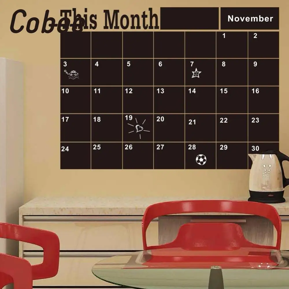 Monthly chalkboard Blackboard Removable Vinyl Sticker Decor Month Plan Calendar Chalkboard DIY
Monthly chalkboard Blackboard Removable Vinyl Sticker Decor Month Plan Calendar Chalkboard DIY