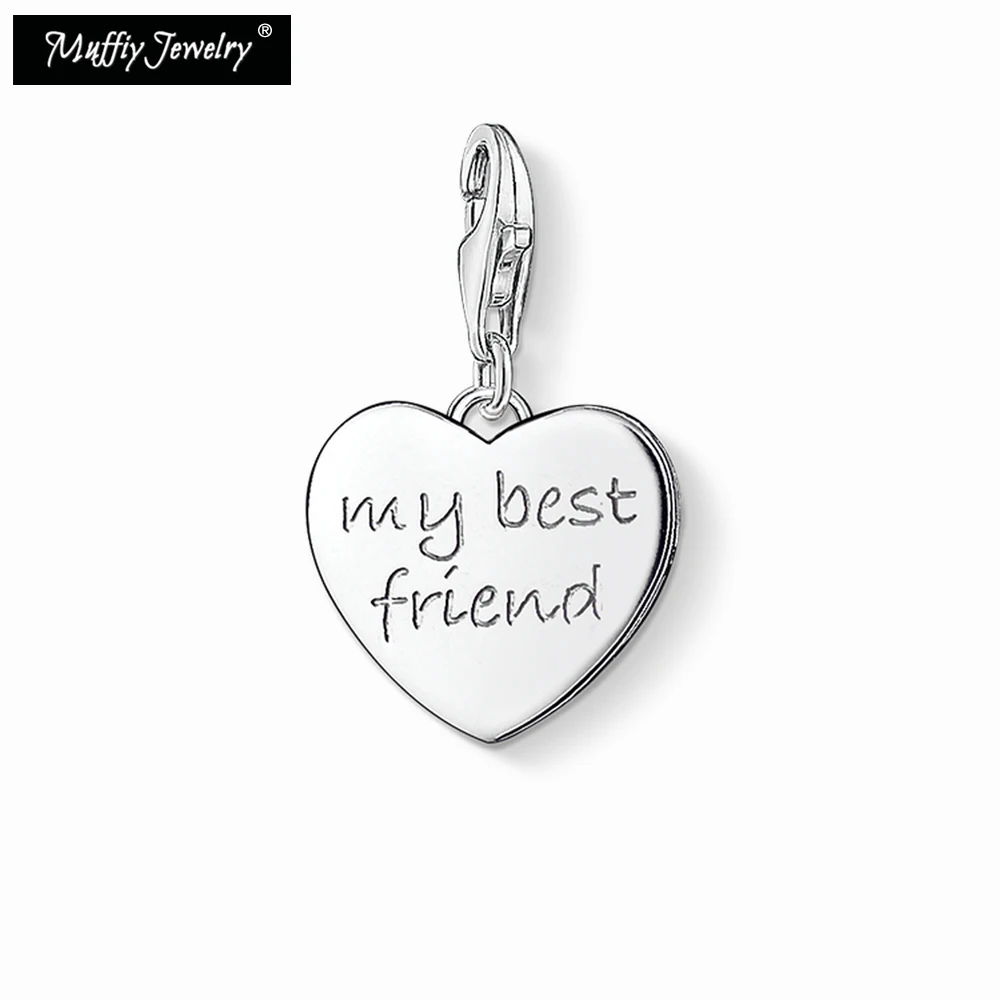 My Best Friend Charm Pendant, 2018 Club Good Jewelry For Women Men,Trendy Heart Gift In 925 Sterling Silver Fit Bag Bracelet --
My Best Friend Charm Pendant, 2018 Club Good Jewelry For Women Men,Trendy Heart Gift In 925 Sterling Silver Fit Bag Bracelet --