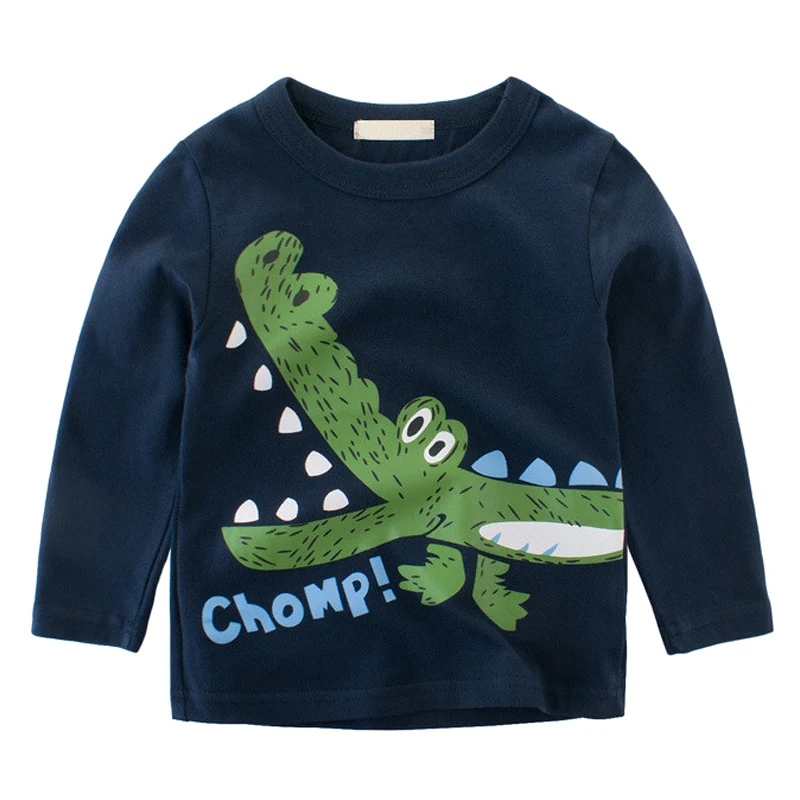 Baby Casual Tees Blouse Kids Boys Animal Print Cotton Long Sleeve Tops T-shirt Autumn Spring Children Clothes New
Baby Casual Tees Blouse Kids Boys Animal Print Cotton Long Sleeve Tops T-shirt Autumn Spring Children Clothes New