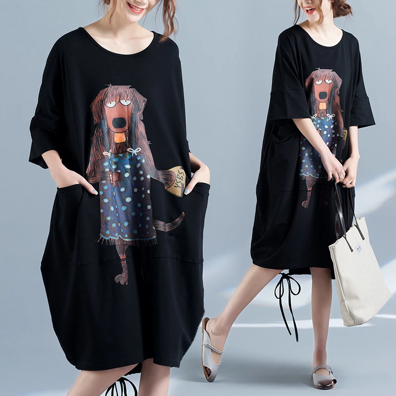 BIG SIZE 5XL Summer Women Fashion Cute Dog Print Tops Tee Lady Female Plus Large Short Sleeve Long Loose Cotton T shirt Blusas
BIG SIZE 5XL Summer Women Fashion Cute Dog Print Tops Tee Lady Female Plus Large Short Sleeve Long Loose Cotton T shirt Blusas
