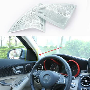 2PCS Alloy Fit For Mercedes-Benz C Class W205 15-17 Front Door Speaker cover trim
2PCS Alloy Fit For Mercedes-Benz C Class W205 15-17 Front Door Speaker cover trim