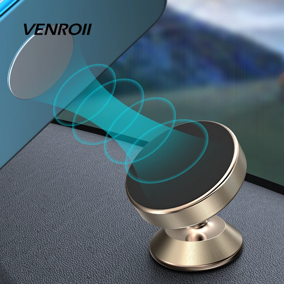 

Venroii Car Phone Magnetic Holder for iPhone XS Universal CellPhone Bracket for Samsung Huawei P30 Dashboard Magnet Mount Stand