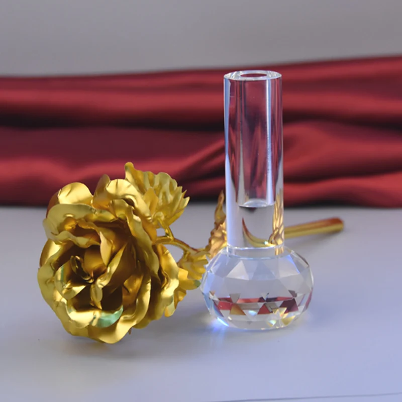 Valentine's Day Gift 24k Gold Foil Rose Home Decorations Romantic Girlfriends Creative Handmade Gift Crystal Vases
Valentine's Day Gift 24k Gold Foil Rose Home Decorations Romantic Girlfriends Creative Handmade Gift Crystal Vases