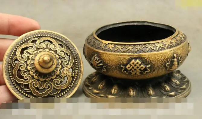 S1376 Collect Tibet Buddhist Bronze 8 Auspicious Symbol Statue Incense Burner Censer discount 30% (C0324)
S1376 Collect Tibet Buddhist Bronze 8 Auspicious Symbol Statue Incense Burner Censer discount 30% (C0324)