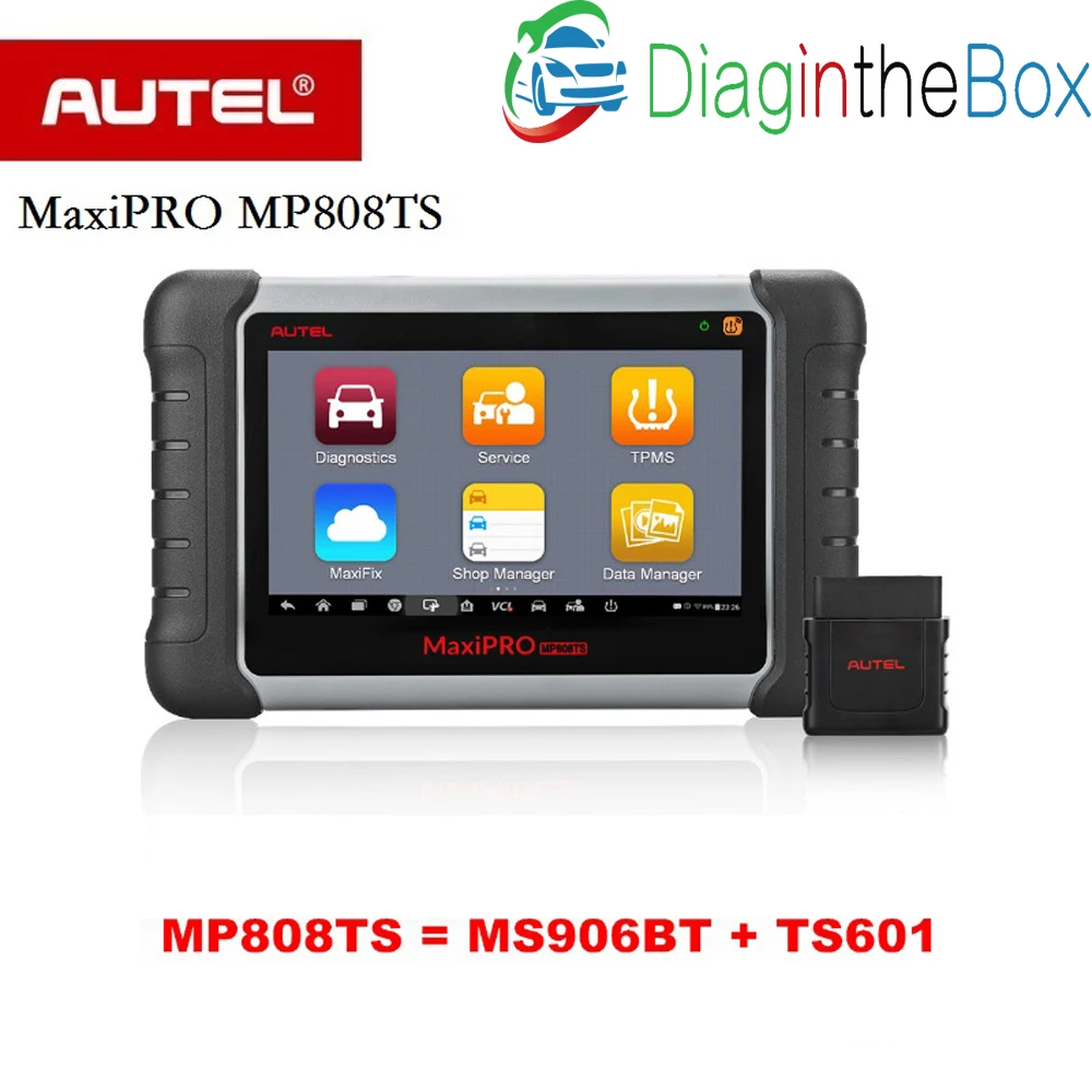 MaxiPRO MP808TS Autel Automotive Diagnostic Scanner with TPMS Service Function and Bluetooth Combined of DS808/MS906 and TS601
MaxiPRO MP808TS Autel Automotive Diagnostic Scanner with TPMS Service Function and Bluetooth Combined of DS808/MS906 and TS601