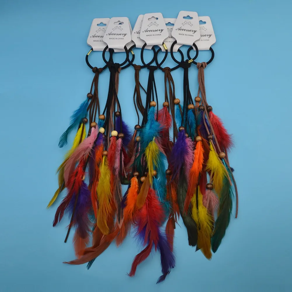 Bohemian Women Hair Accessories Fashion Colorful Feather Braided Elastic Hairband Hippie Headdress Knitted Belt Headband
Bohemian Women Hair Accessories Fashion Colorful Feather Braided Elastic Hairband Hippie Headdress Knitted Belt Headband