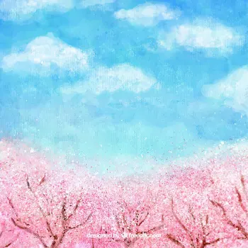 Watercolor spring landscape pink cherry trees blue sky white clouds Background Vinyl cloth Computer print wall backdrop
Watercolor spring landscape pink cherry trees blue sky white clouds Background Vinyl cloth Computer print wall backdrop