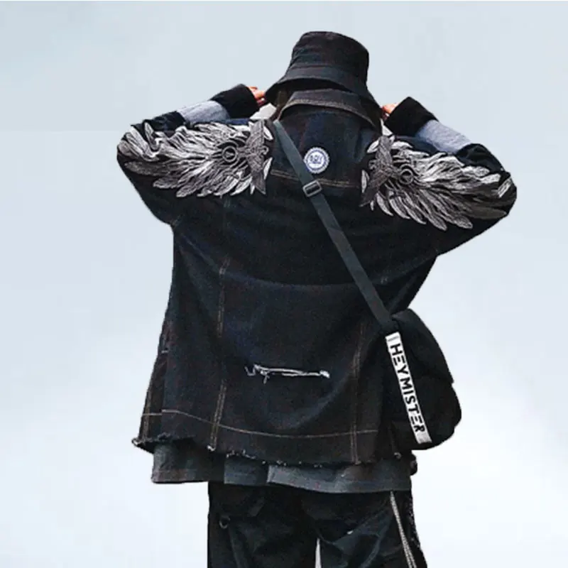 2019 new Spring Autumn Coat Women Black Denim Jacket BF Harajuku loose Large size Female Embroidery Hole Jeans Jacket Hip Hop
2019 new Spring Autumn Coat Women Black Denim Jacket BF Harajuku loose Large size Female Embroidery Hole Jeans Jacket Hip Hop
