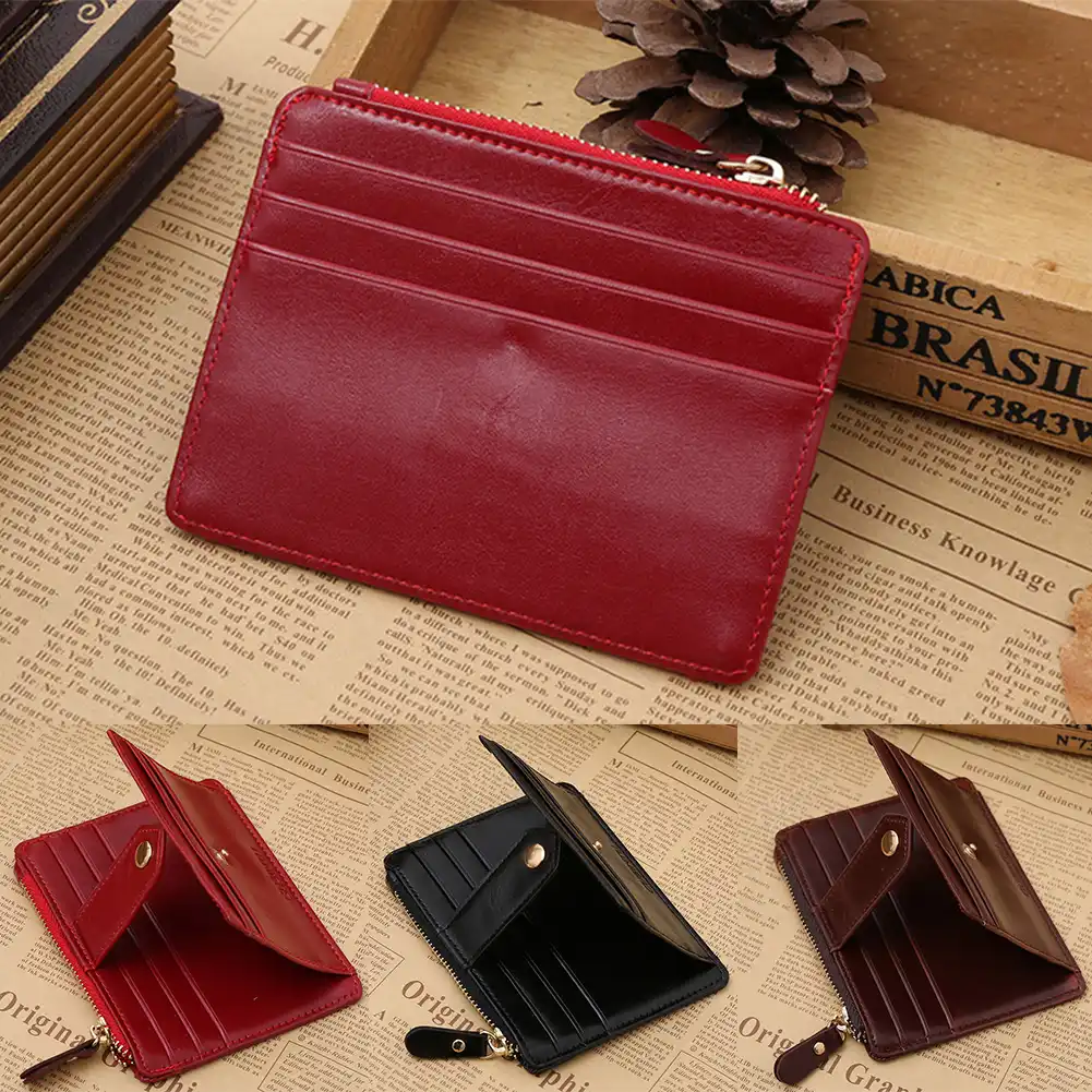men women coin bag gift zipper and hasp portable