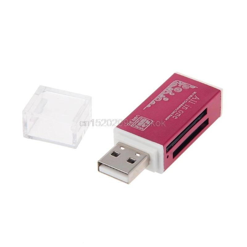 Aluminium All-In-One USB 2.0 Multi Memory Card Reader For SD/SDHC MMC TF MS M2 JUL12 dropshipping
Aluminium All-In-One USB 2.0 Multi Memory Card Reader For SD/SDHC MMC TF MS M2 JUL12 dropshipping