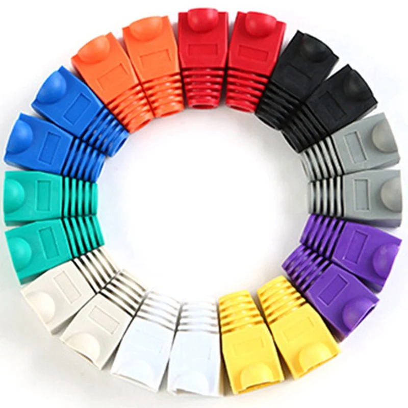 100pcs/set RJ-45 Adapter Cap For 0.6mm Ethernet Network Cable Connector Plugs RJ45 Cover Cap Socket Boots Cap Head
100pcs/set RJ-45 Adapter Cap For 0.6mm Ethernet Network Cable Connector Plugs RJ45 Cover Cap Socket Boots Cap Head