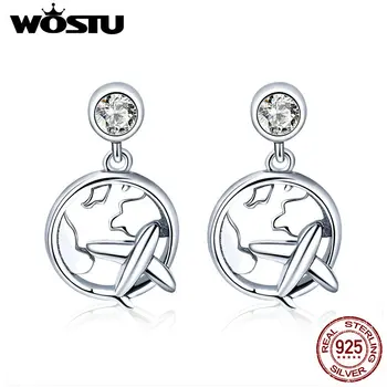 WOSTU Hot Sale 925 Sterling Silver Dream of Traveling Drop Earrings For Women Original Silver Dangle Earring Jewelry Gift CQE427
WOSTU Hot Sale 925 Sterling Silver Dream of Traveling Drop Earrings For Women Original Silver Dangle Earring Jewelry Gift CQE427