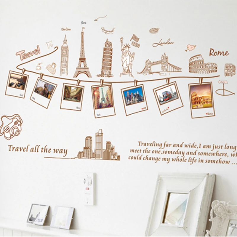 Creative Family Photo Frame World trip Wall Sticker Home Decor for Living Room Bedroom decoration Decals Poster DIY Stickers
Creative Family Photo Frame World trip Wall Sticker Home Decor for Living Room Bedroom decoration Decals Poster DIY Stickers