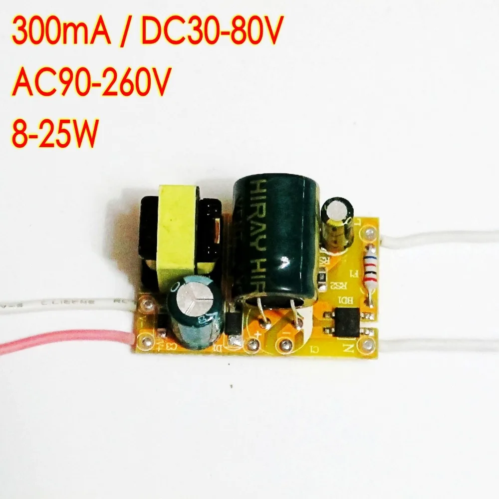 High efficiency 300mA 8-25W Led Driver 8W/10W/12W/14W/16W/18W/20W/24W/25W Power Supply AC 90V~260V 110V 220V for Ceiling lamp
High efficiency 300mA 8-25W Led Driver 8W/10W/12W/14W/16W/18W/20W/24W/25W Power Supply AC 90V~260V 110V 220V for Ceiling lamp