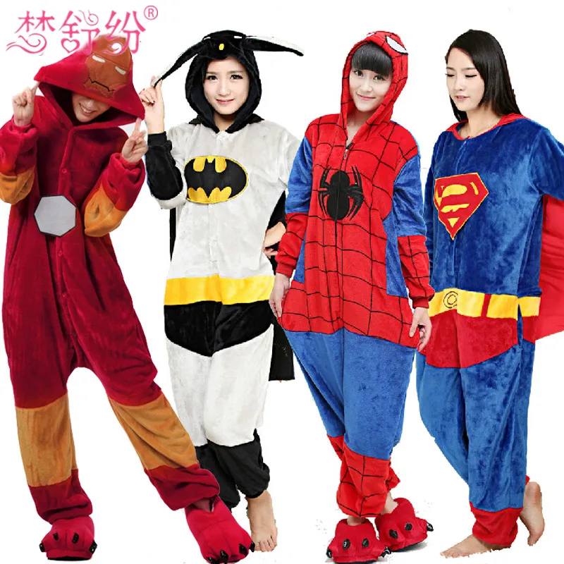 2017 New Adults Flannel Pajamas All in One Pyjama Super hero Adult Winter Iron Superman Spiderman Batman Onesies Pajamas
2017 New Adults Flannel Pajamas All in One Pyjama Super hero Adult Winter Iron Superman Spiderman Batman Onesies Pajamas