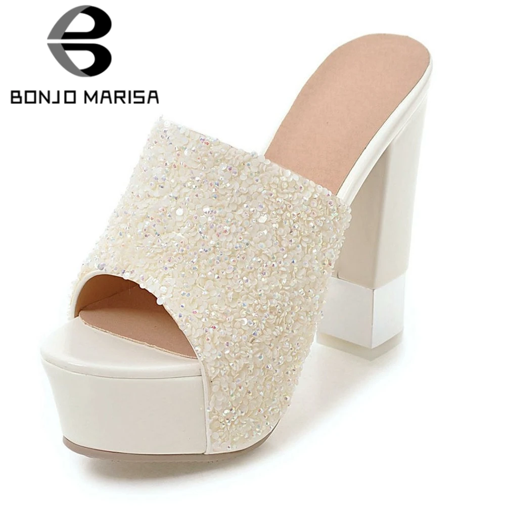 BONJOMARISA Elegant Big Size 32-43 Casual slip-on Mules Women Summer Platform Glitter Party Pumps Super High Heels Shoes Woman
BONJOMARISA Elegant Big Size 32-43 Casual slip-on Mules Women Summer Platform Glitter Party Pumps Super High Heels Shoes Woman