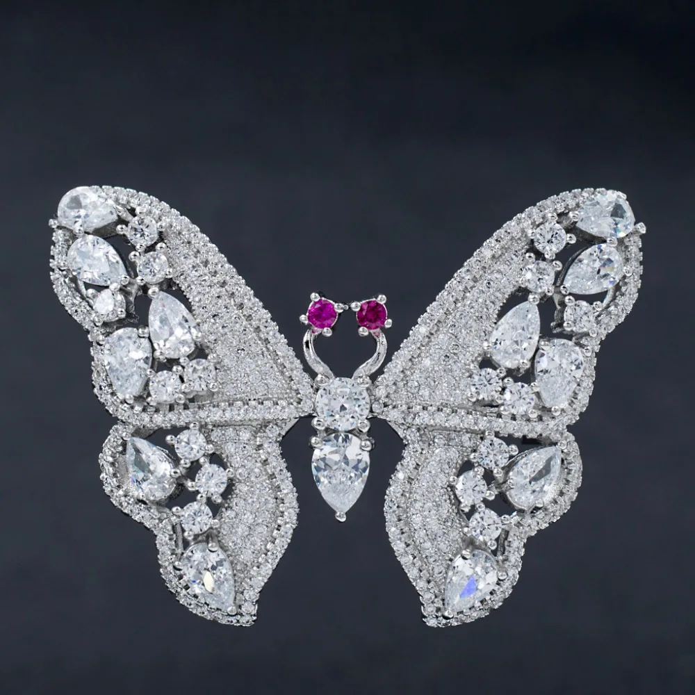 New 5A Cubic Zirconia Butterfly Brooch Broach Pin High Quality Women Jewelry Dress Accessories B0083SIL
New 5A Cubic Zirconia Butterfly Brooch Broach Pin High Quality Women Jewelry Dress Accessories B0083SIL