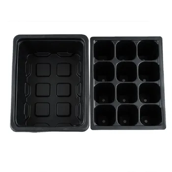 12 Cell Black Propagation Tray Flower Pot 5pcs Plug Plant Kit Nursery Pots Plant Seed Cloning Case Insert Clone Grow Box
12 Cell Black Propagation Tray Flower Pot 5pcs Plug Plant Kit Nursery Pots Plant Seed Cloning Case Insert Clone Grow Box