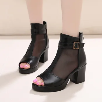 GOXPACER Shoes Women New Boots Women High Heel Open Toe Ankle Boots Thick Heel Motorcycle Boots Network Buckle Strap Breathable
GOXPACER Shoes Women New Boots Women High Heel Open Toe Ankle Boots Thick Heel Motorcycle Boots Network Buckle Strap Breathable