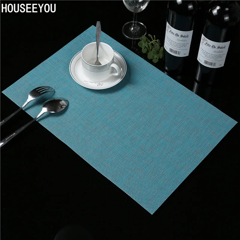 4 Pcs/lot Weave Placemat Fashion PVC Dinning Table Mat Disc Pads Bowl Pad Coasters Waterproof Table Cloth Pad Slip-resistant Pad
4 Pcs/lot Weave Placemat Fashion PVC Dinning Table Mat Disc Pads Bowl Pad Coasters Waterproof Table Cloth Pad Slip-resistant Pad