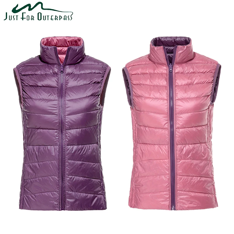 New Autumn Winter Warm Vests Ultra Light Down Vest Women Double Side Sleeveless Jacket Reversible Plus Size Waistcoat Carry Bag
New Autumn Winter Warm Vests Ultra Light Down Vest Women Double Side Sleeveless Jacket Reversible Plus Size Waistcoat Carry Bag