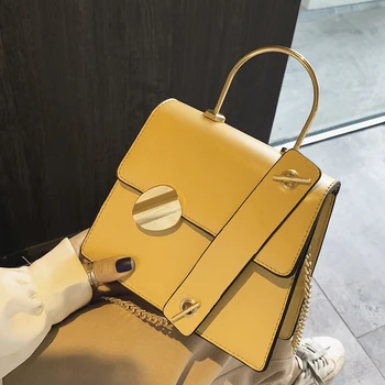 Elegant Female Metal Ring Tote bag 2019 New High Quality PU Leather Women's Designer Handbag Chain Lock Shoulder Messenger Bag
Elegant Female Metal Ring Tote bag 2019 New High Quality PU Leather Women's Designer Handbag Chain Lock Shoulder Messenger Bag