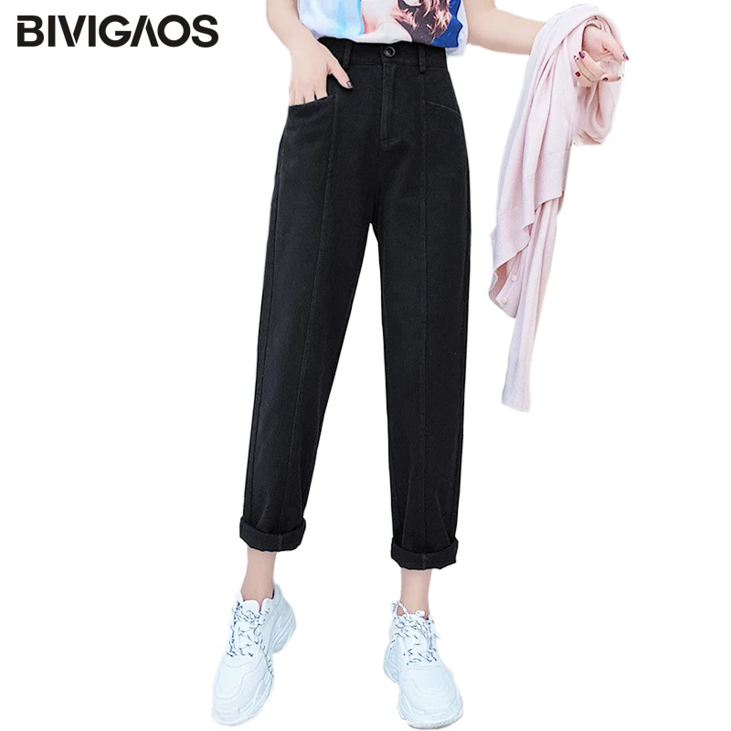 BIVIGAOS 2019 Spring Casual Cargo Pants Women Korean Button Zipper Big Pockets Loose Pants Ladies Ninth Overalls Harem Pants
BIVIGAOS 2019 Spring Casual Cargo Pants Women Korean Button Zipper Big Pockets Loose Pants Ladies Ninth Overalls Harem Pants
