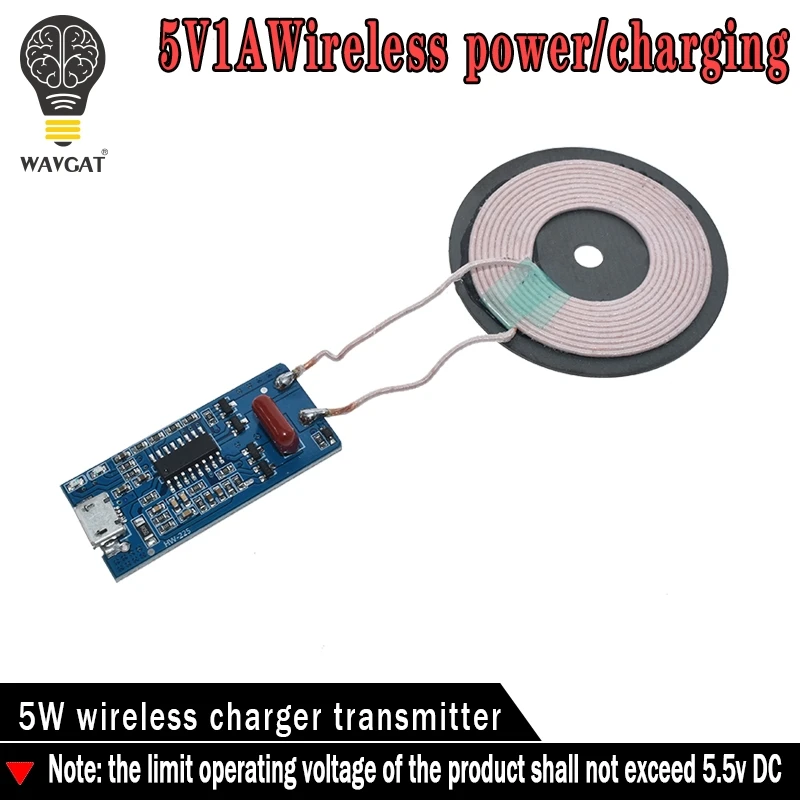 5V 1A wireless power supply charging 5W wireless charger transmitter universal quick charge DIY Micro USB Charging Coil
5V 1A wireless power supply charging 5W wireless charger transmitter universal quick charge DIY Micro USB Charging Coil