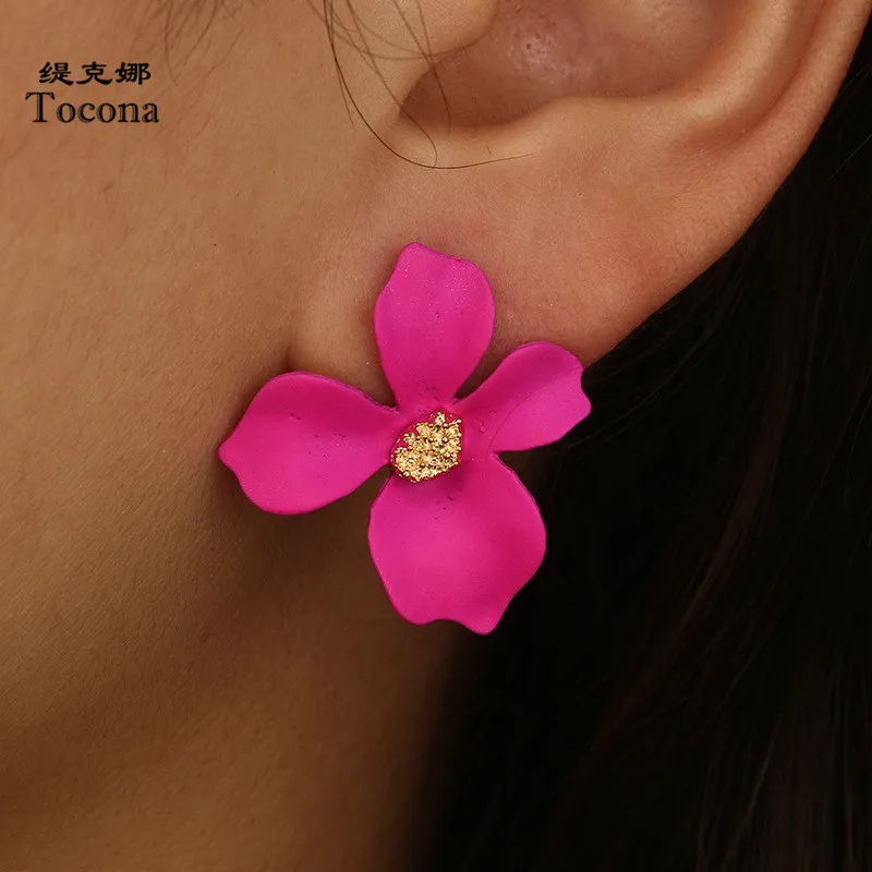 Tocona Fashion Colorful Flower Gardenia Drop Earrings Punk Alloy Dangle Earring Brincos for Women Statement Jewelry 4795
Tocona Fashion Colorful Flower Gardenia Drop Earrings Punk Alloy Dangle Earring Brincos for Women Statement Jewelry 4795