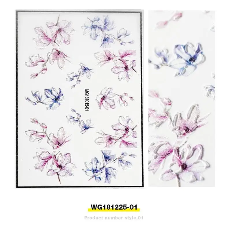 2019 New 3D Engraved Flower Nail Sticker Embossed Flower Nail Water Decals Fashion Nail Water Slide Decals Tool
2019 New 3D Engraved Flower Nail Sticker Embossed Flower Nail Water Decals Fashion Nail Water Slide Decals Tool