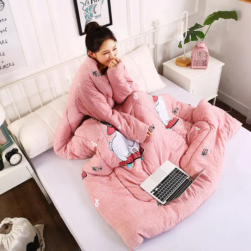 Winter Lazy Quilt with Sleeves Autumn family Blanket Cape Cloak Nap Blanket Dormitory Mantle Covered Blanket
Winter Lazy Quilt with Sleeves Autumn family Blanket Cape Cloak Nap Blanket Dormitory Mantle Covered Blanket