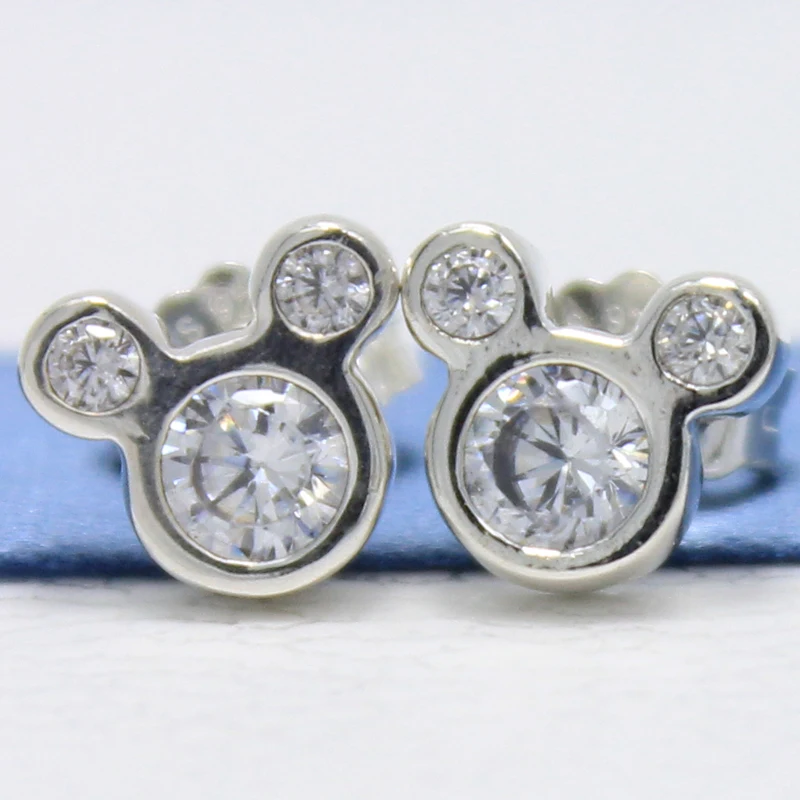 ROCKART Pure 925 Sterling Silver Dazzling Cartoon Mouse Stud Earrings With Clear CZ For Women Fashion Jewelry Gift New Hot
ROCKART Pure 925 Sterling Silver Dazzling Cartoon Mouse Stud Earrings With Clear CZ For Women Fashion Jewelry Gift New Hot