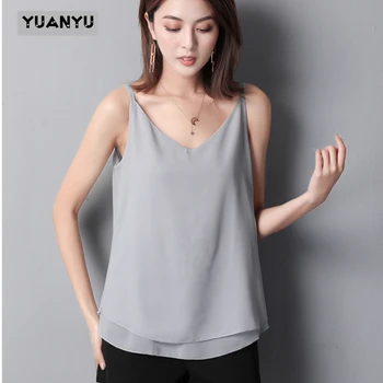 Spring Summe Women's shirt 2020 New arrival Sleeveless Candy colors Chiffon Blouse For Women Long Tops Summer Fashion clothes
Spring Summe Women's shirt 2020 New arrival Sleeveless Candy colors Chiffon Blouse For Women Long Tops Summer Fashion clothes