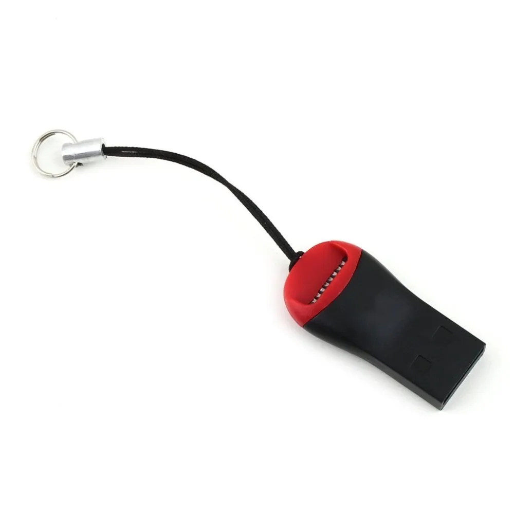 

Multi Use Micro USB 2.0 Mini T-Flash TF M2 M 2 Memory Card Reader Support 2GB 4GB 8GB 16GB KR-22 Black & Red 34mm x 18mm x 12mm