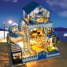 Doll House with Light Music Blues Aegean Sea Handmake DIY Construction Kit Doll house Furniture Toys for Children Casa Juguetes
Doll House with Light Music Blues Aegean Sea Handmake DIY Construction Kit Doll house Furniture Toys for Children Casa Juguetes