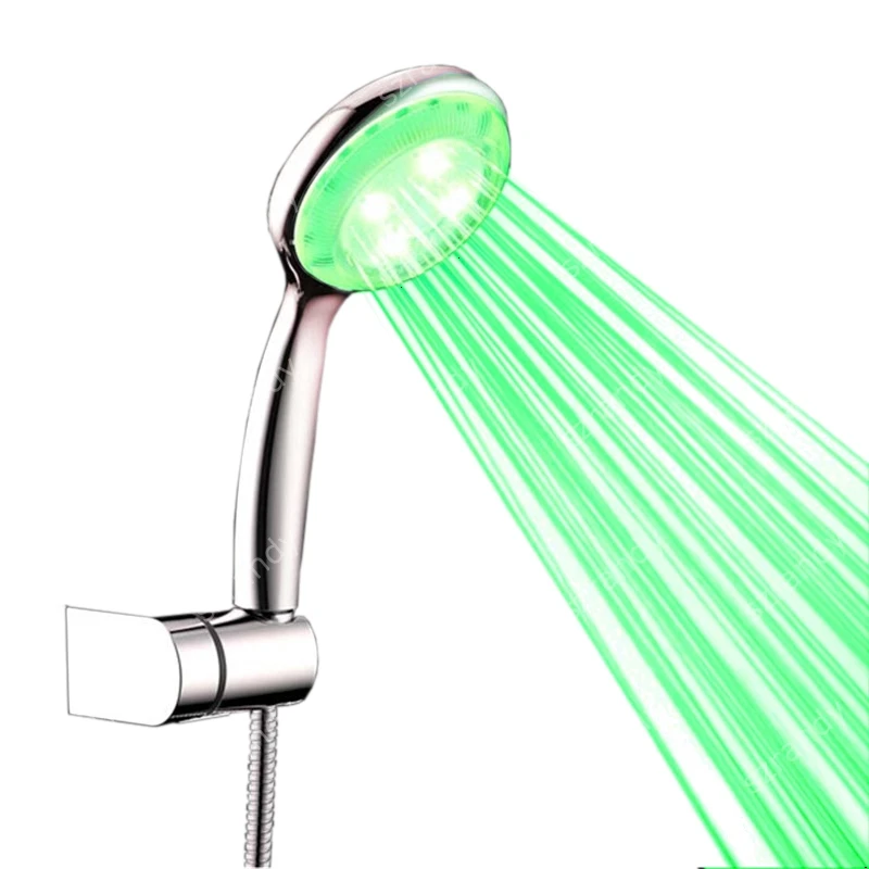 LED Shower Head Handheld Sprinkler Single green color Ducha Rain Showers Heads Base Power Hotels Douche Set
LED Shower Head Handheld Sprinkler Single green color Ducha Rain Showers Heads Base Power Hotels Douche Set