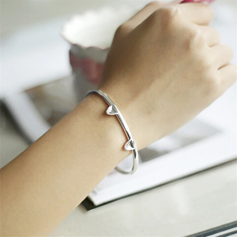 925 Sterling Silver Jewelry Female Cat Charm Bangle&Bracelet For Women Cuff Bangles pulsera de plata Dropshipping
925 Sterling Silver Jewelry Female Cat Charm Bangle&Bracelet For Women Cuff Bangles pulsera de plata Dropshipping
