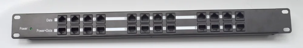 12 Port 10/100 Power over Ethernet PoE injector for 802.3af or Passive 802.3at Devices - Power Supply NOT Included: POE-12-1U
12 Port 10/100 Power over Ethernet PoE injector for 802.3af or Passive 802.3at Devices - Power Supply NOT Included: POE-12-1U